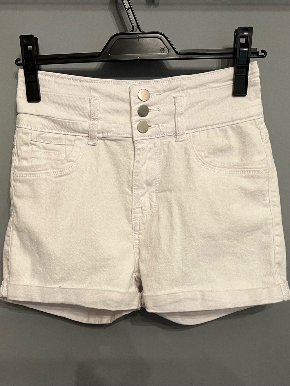 SHEIN White Jean Shorts, size S
